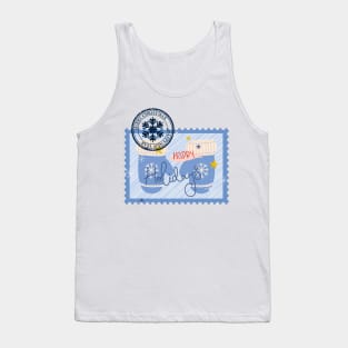 Vintage Stamp: Winter Gloves and Happy Holidays Tank Top